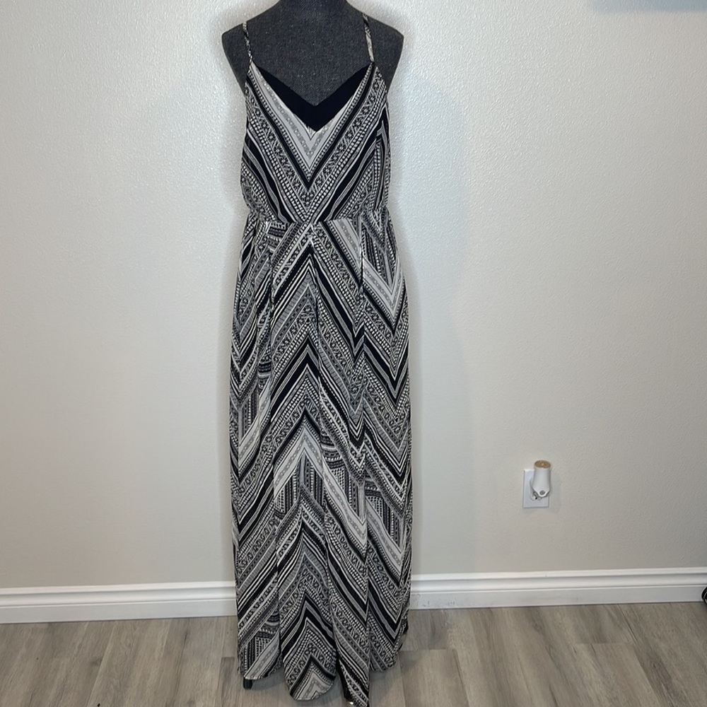 Bailey Blue Aztec Print Boho Maxi Dress XL - Picture 1 of 8